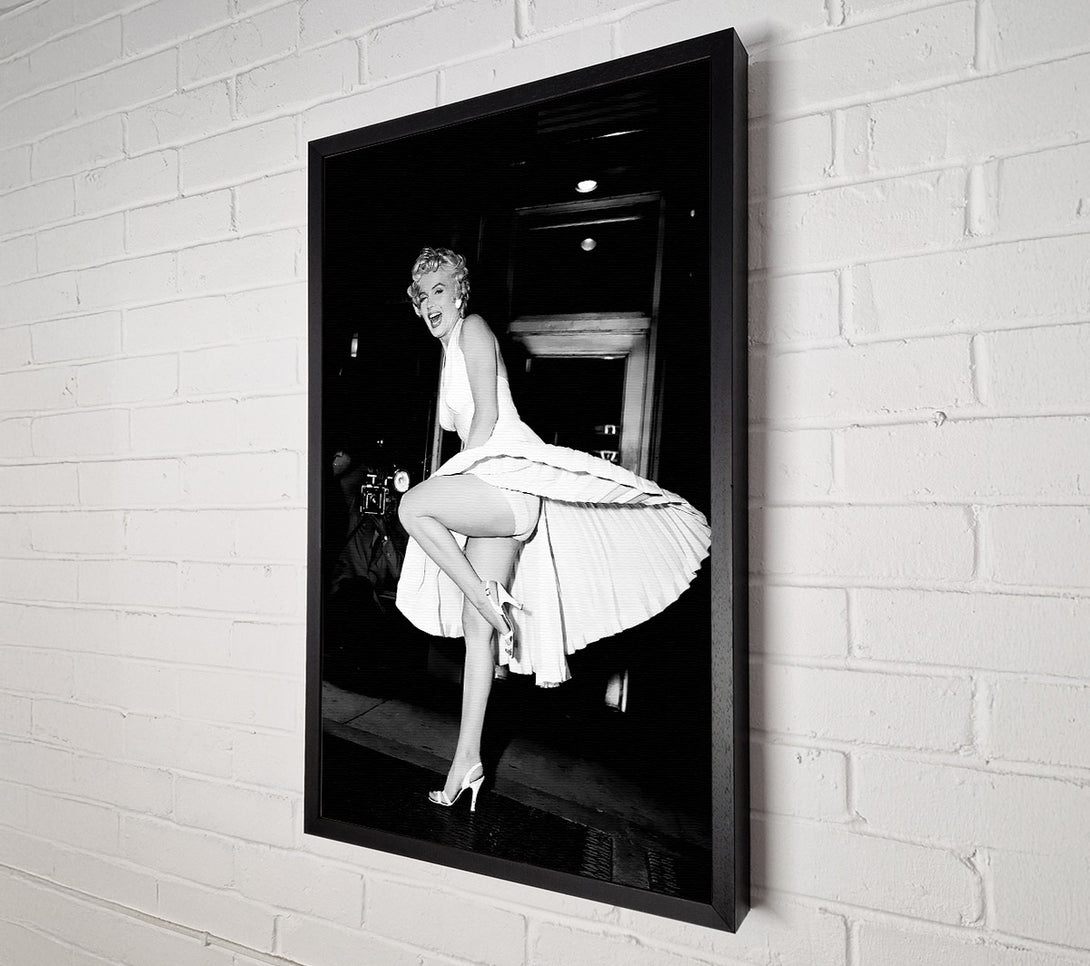  A Canvas Print of Marilyn Monroe White Dress Canvas Art