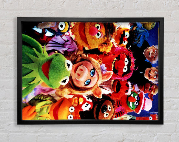 The Muppets Miss Piggy Kermit Framed Print