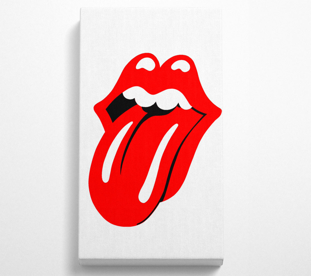  A Canvas Print of The Rolling Stones Lips Canvas Art