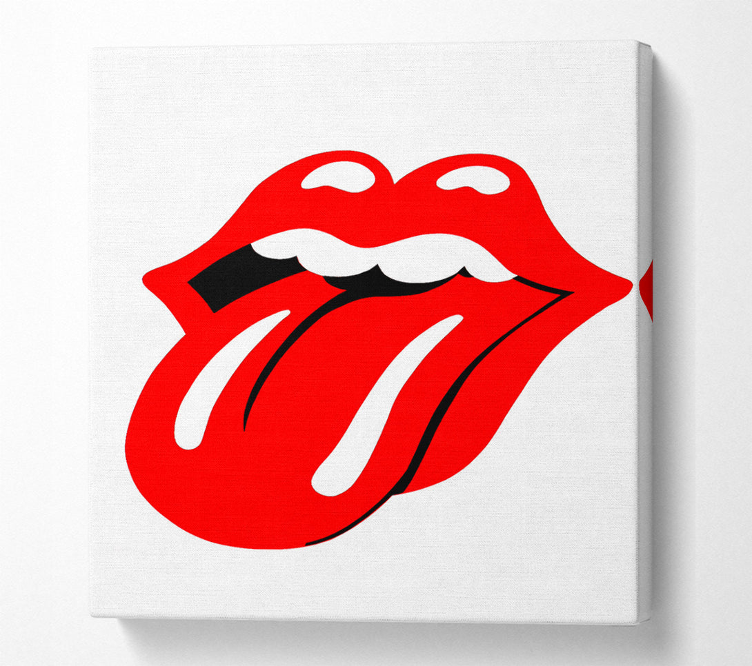  A Canvas Print of The Rolling Stones Lips Canvas Art