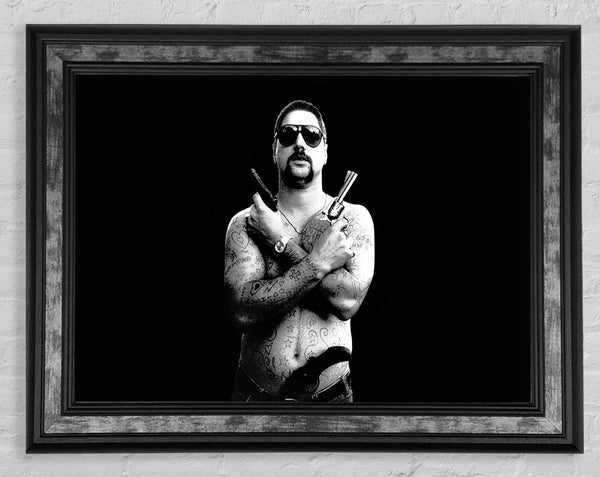 Chopper B n W Framed Print