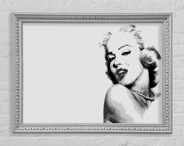 Marilyn Monroe Retro Grau