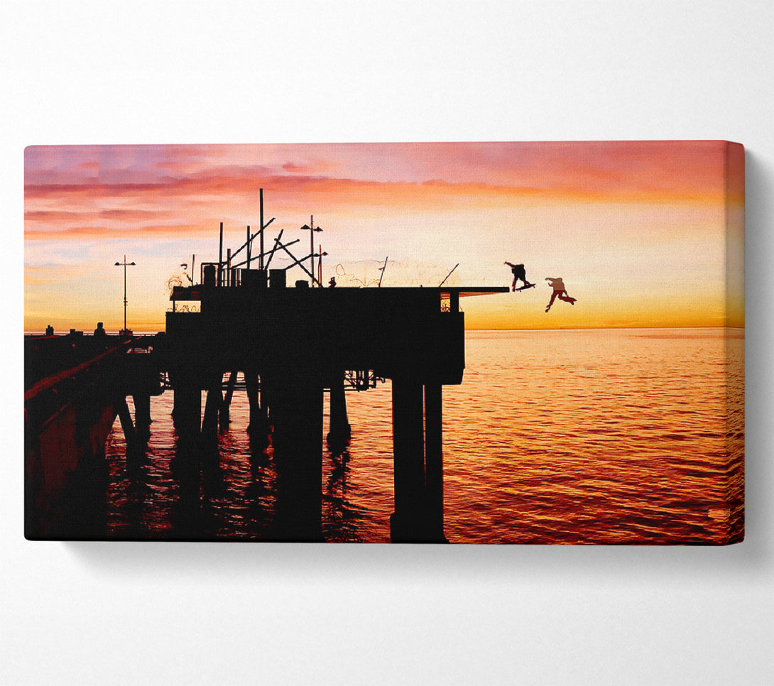  A Canvas Print of The Lords Of Dog Town Skateboards Pier Canvas Print