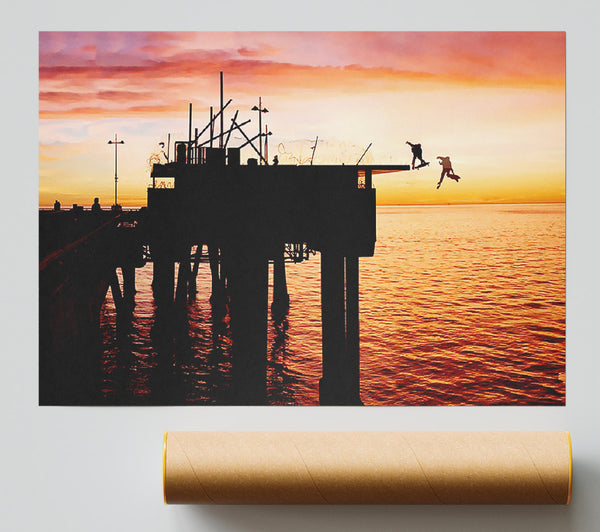 The Lords Of Dog Town Skateboards Pier Giclee Print