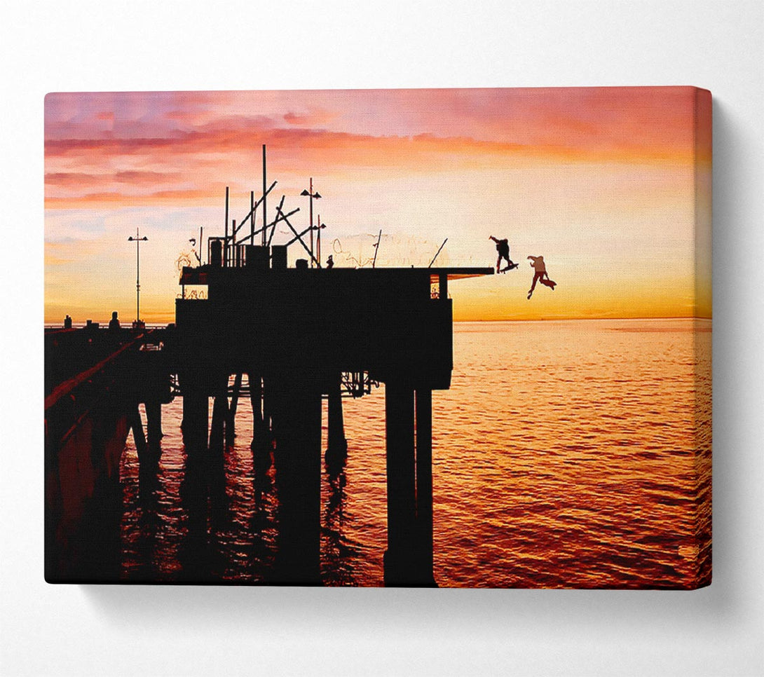  A Canvas Print of The Lords Of Dog Town Skateboards Pier Canvas Print