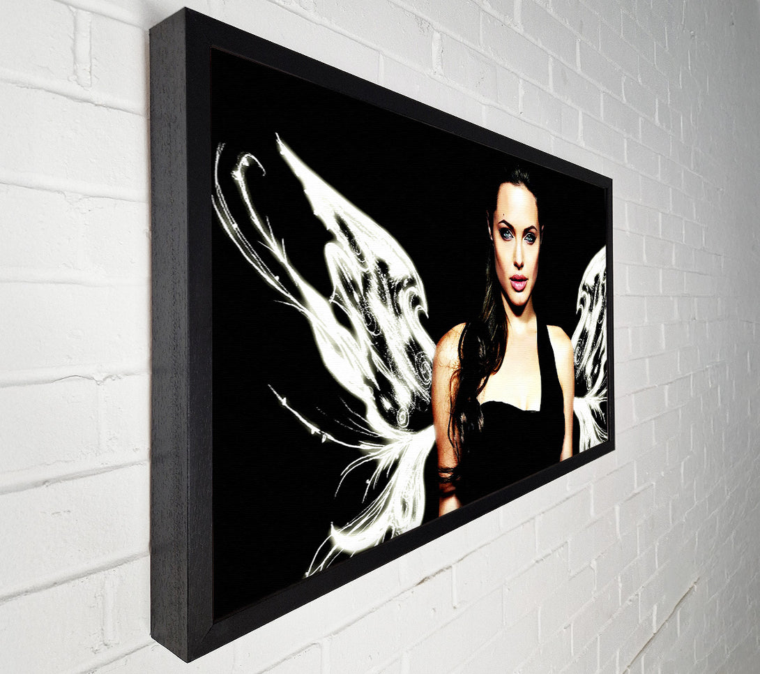  A Canvas Print of Angelina Jolie Angel Wings Canvas Wall Art