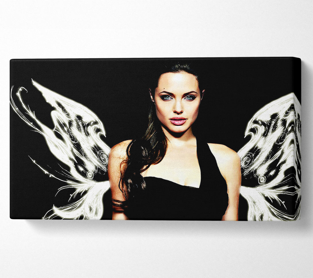  A Canvas Print of Angelina Jolie Angel Wings Canvas Wall Art