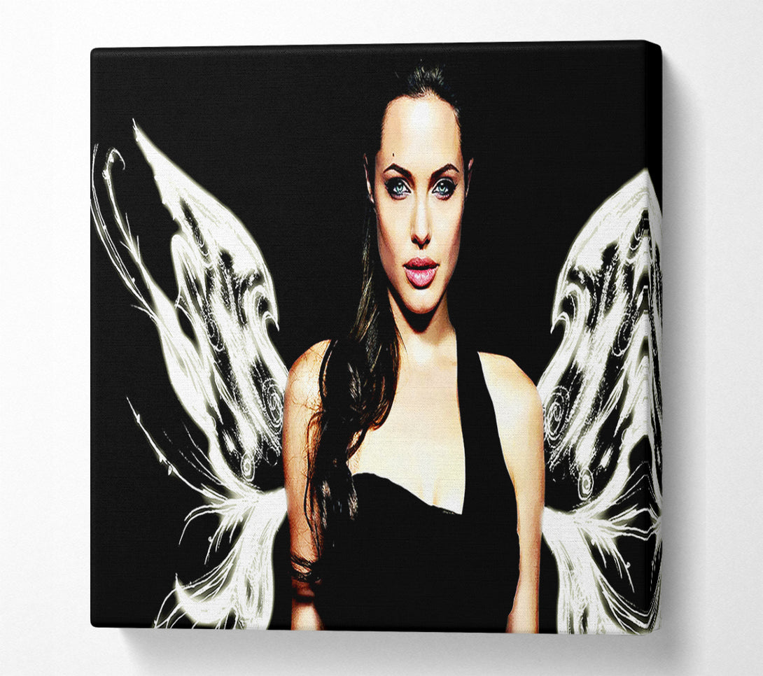  A Canvas Print of Angelina Jolie Angel Wings Canvas Wall Art