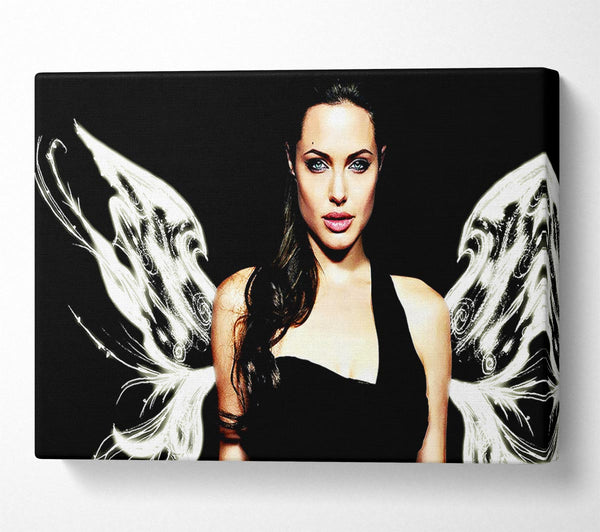  A Canvas Print of Angelina Jolie Angel Wings Canvas Wall Art