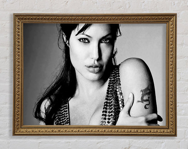 Angelina Jolie Dragon Tattoo