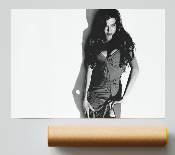 Angelina Jolie Dress B N W Print