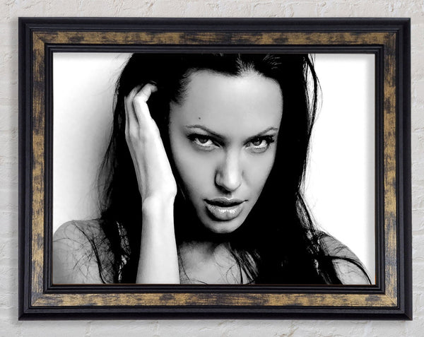 Angelina Jolie Sexy Eyes Framed Print