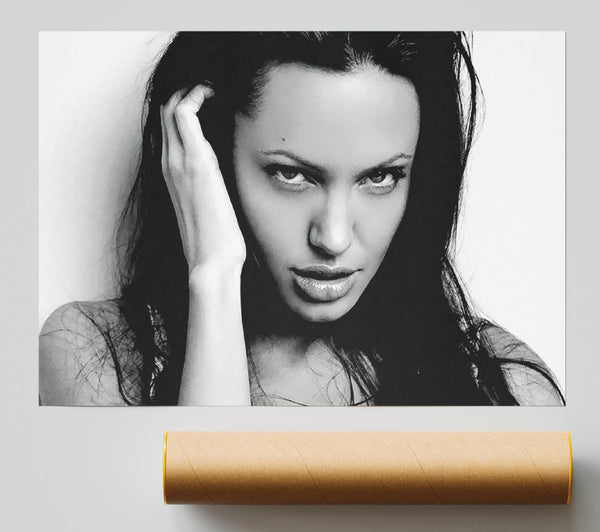 Angelina Jolie Sexy Eyes Poster