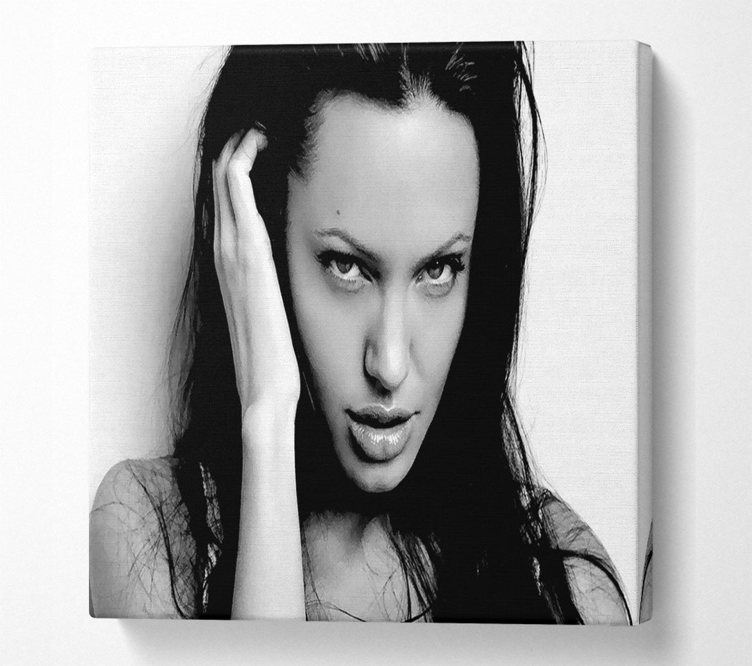 A Canvas Print of Angelina Jolie Sexy Eyes Canvas Art