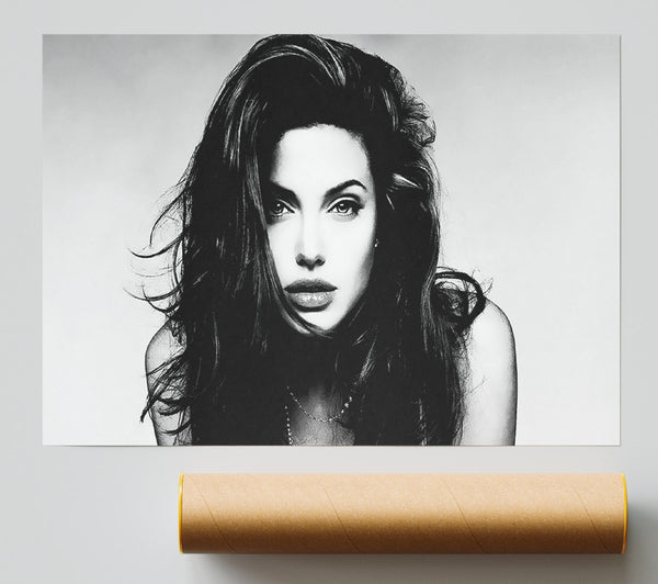 Angelina Jolie Sexy Stare Giclee Print
