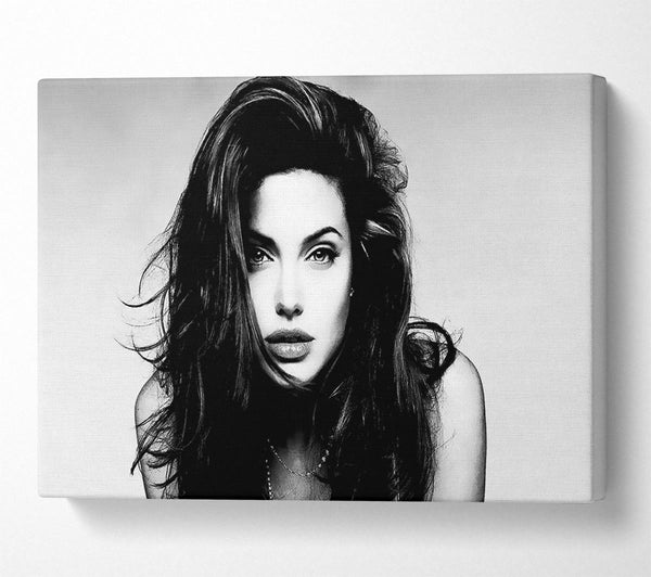  A Canvas Print of Angelina Jolie Sexy Stare Canvas Print