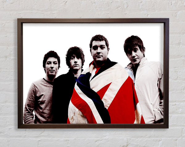 Arctic Monkeys British Flag B n W