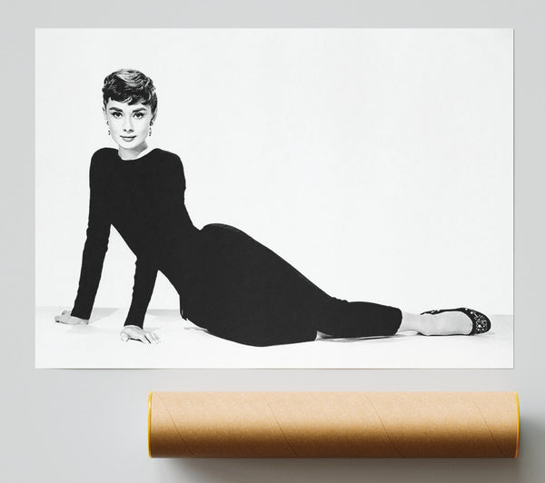 Audrey Hepburn Cat Suit Giclee Print