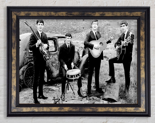 Beatles Band Framed Print