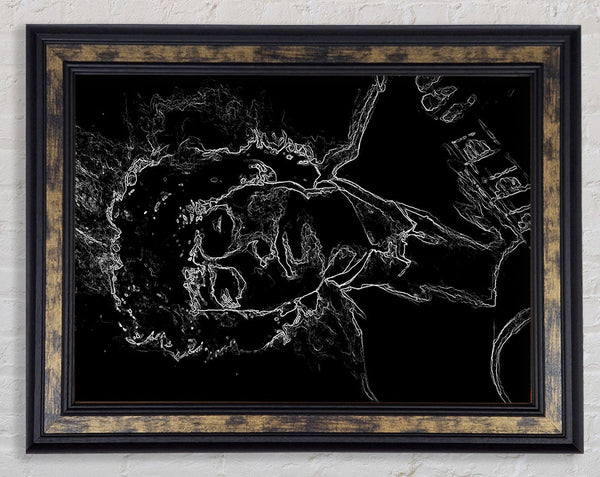 Bob Dylan Black Framed Print