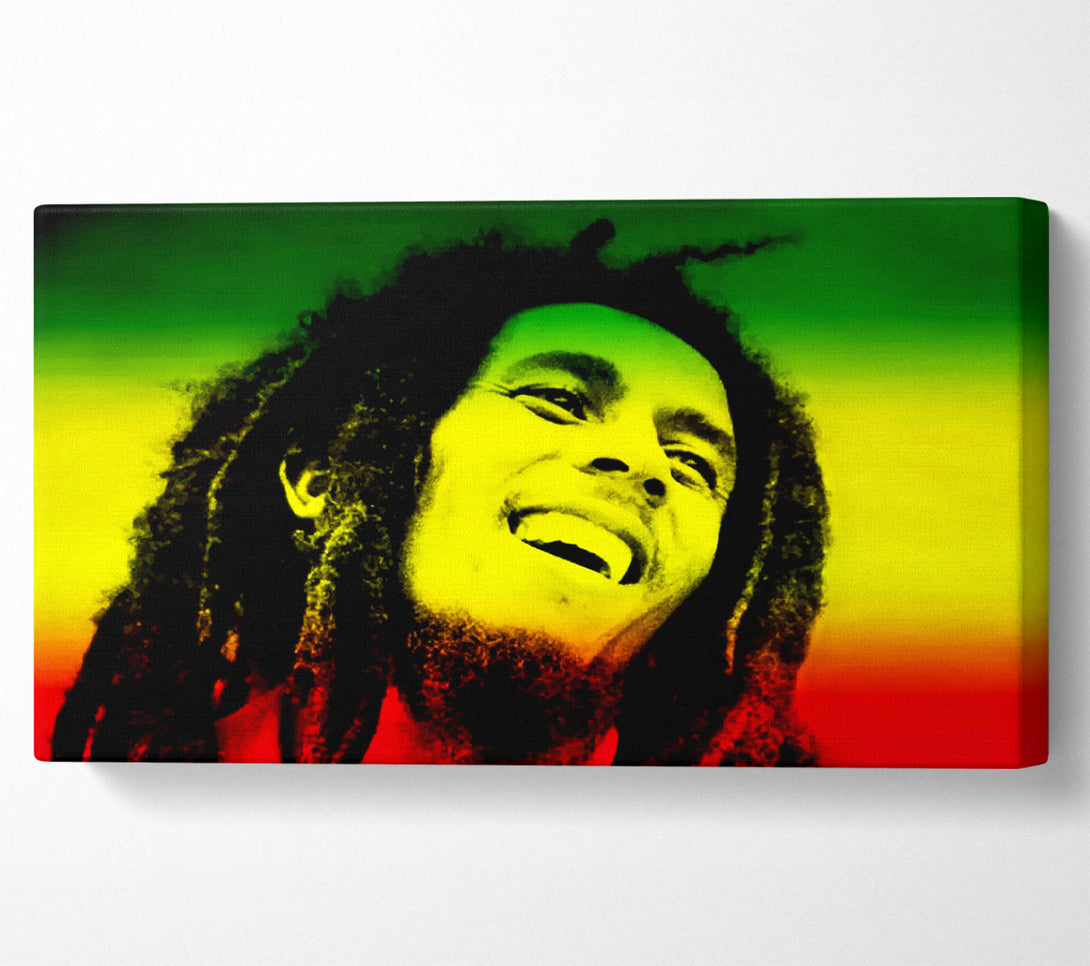  A Canvas Print of Bob Marley Rasta Colours Canvas Wall Art