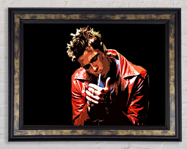 Brad Pitt Is Tyler Durden Framed Print