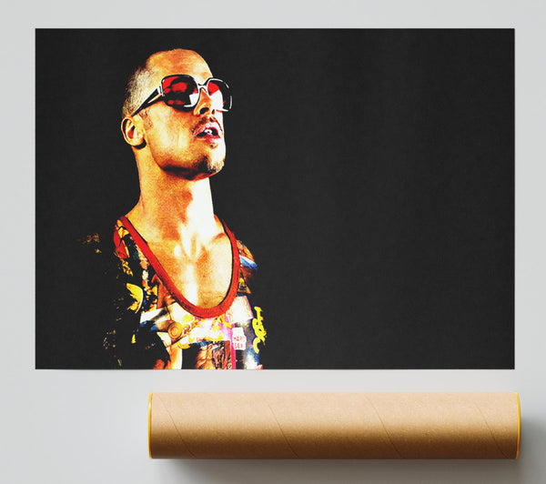 Brad Pitt Tyler Durden Fight Club Poster