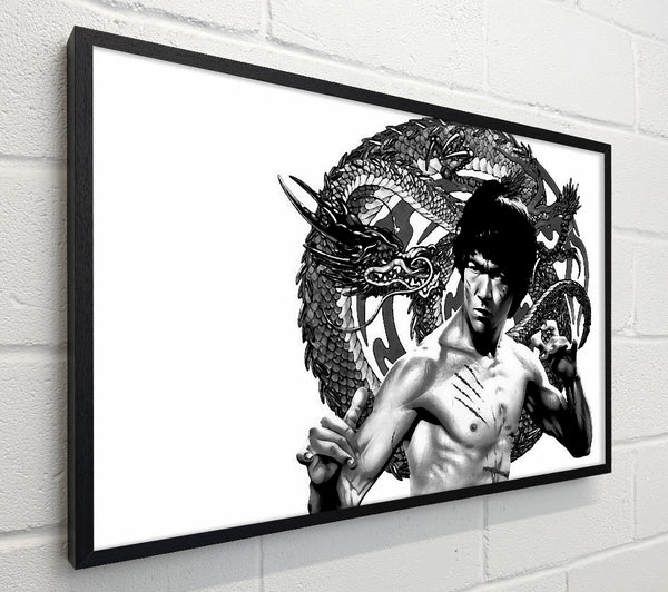 Bruce Lee Dragon B n W