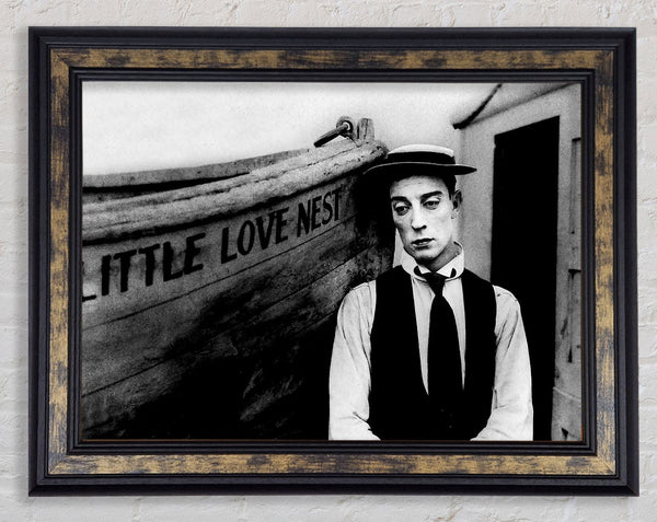 Buster Keaton Little Love Nest Framed Print