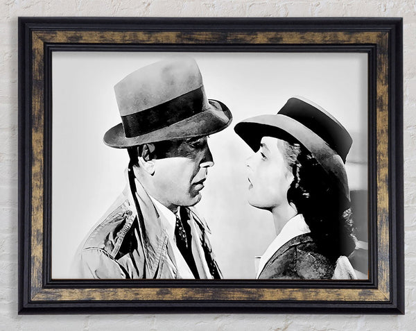 Casablanca The Look B n W Framed Print