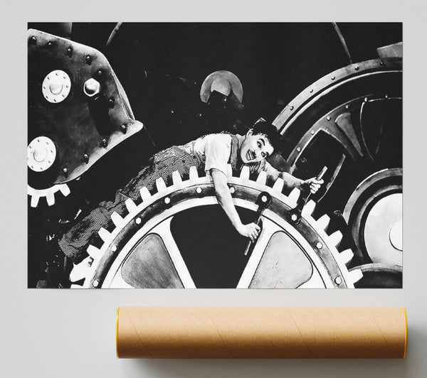 Charlie Chaplin Cogs Print