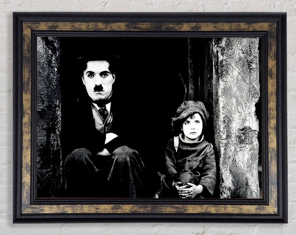 Charlie Chaplin The Kid Framed Print