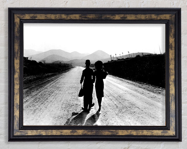 Charlie Chaplin The Long Walk Home Framed Print