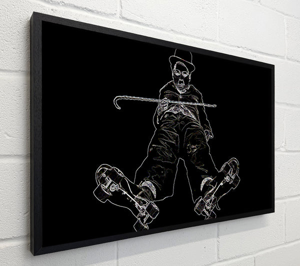 Charlie Chaplin White On Black