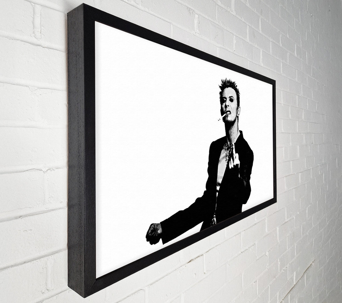  A Canvas Print of David Bowie Finger Canvas Art