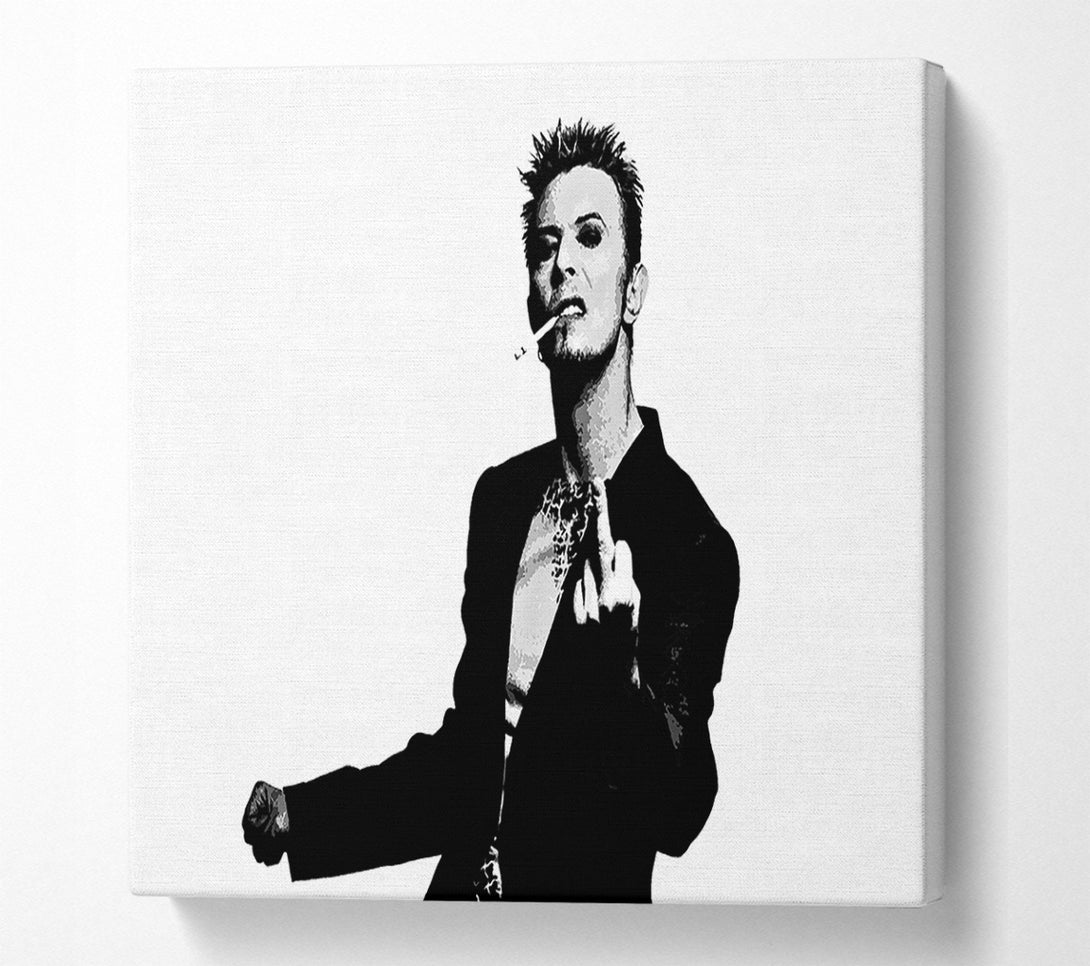  A Canvas Print of David Bowie Finger Canvas Art