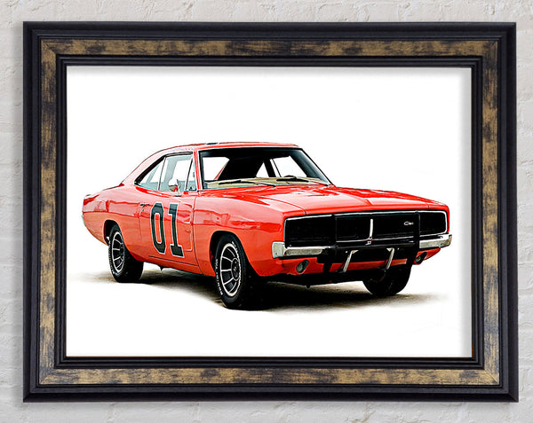 Dukes Of Hazzard Framed Print