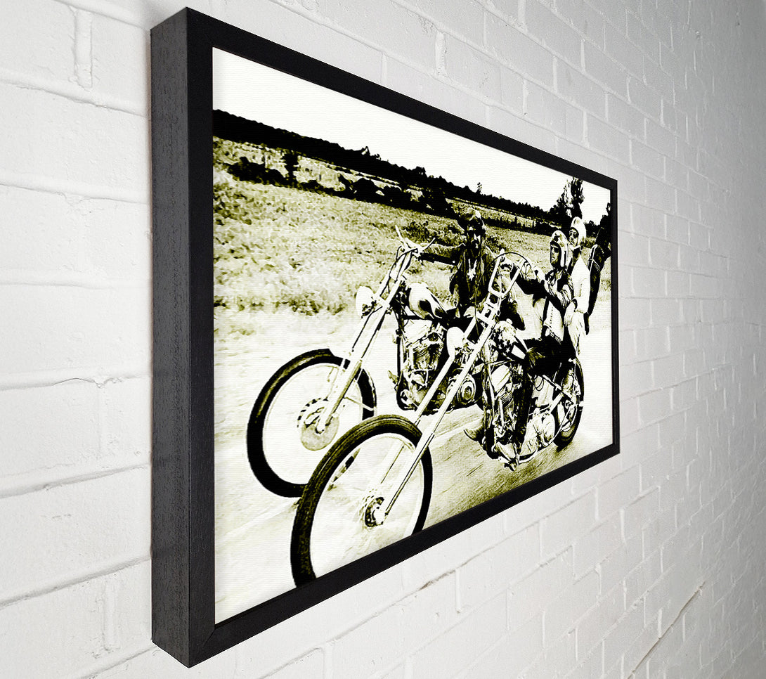  A Canvas Print of Easy Rider Sepia Canvas Wall Art