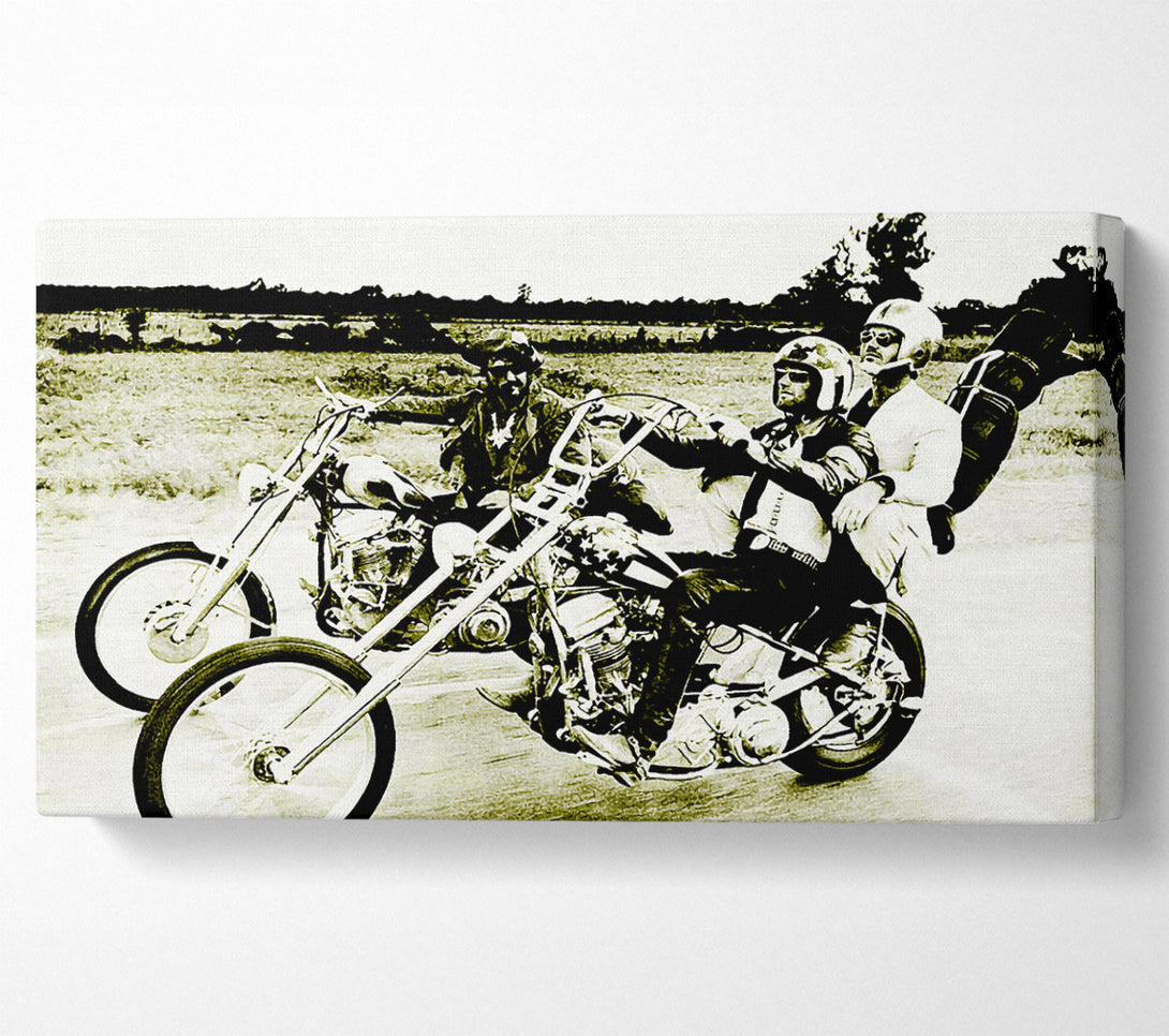  A Canvas Print of Easy Rider Sepia Canvas Wall Art
