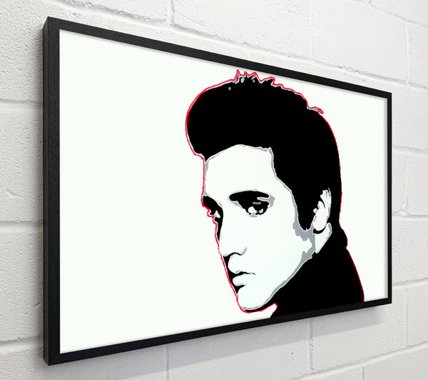 Elvis Portrait White