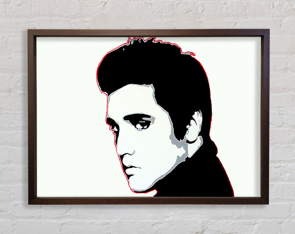 Elvis Portrait White