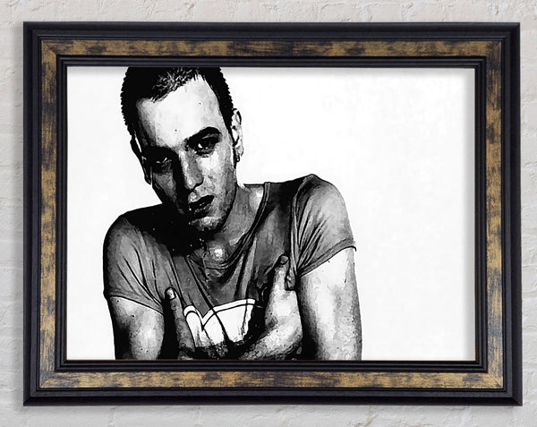 Ewan Mcgreggor Trainspotting Framed Print