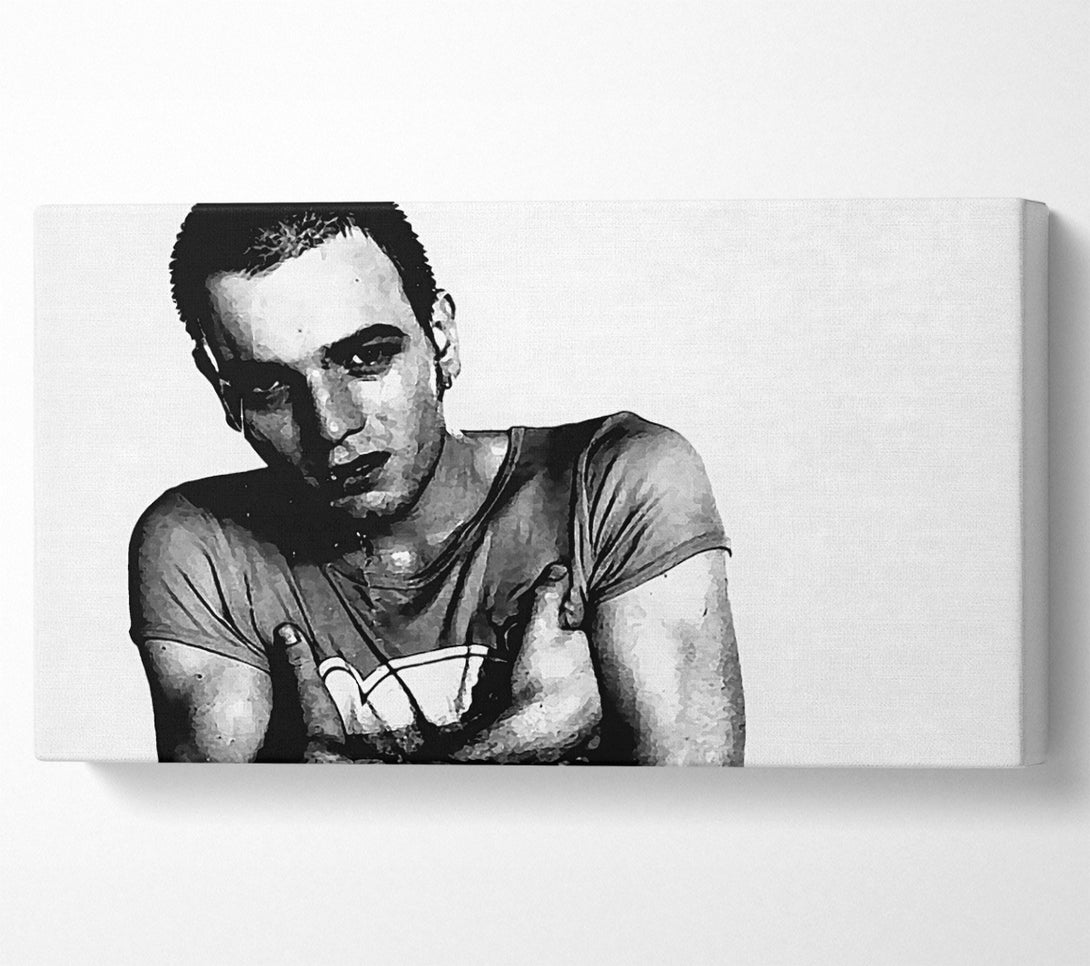  A Canvas Print of Ewan Mcgreggor Trainspotting Canvas Print