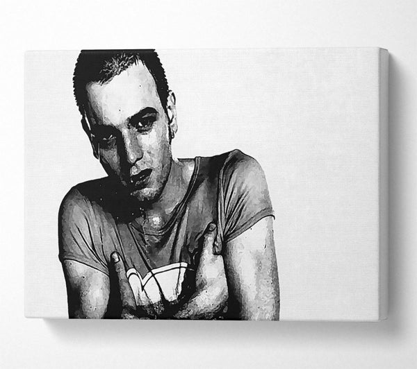  A Canvas Print of Ewan Mcgreggor Trainspotting Canvas Print