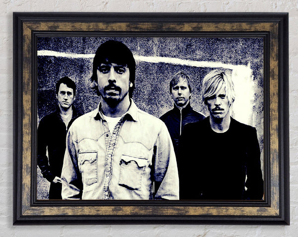 Foo Fighters Blue Framed Print