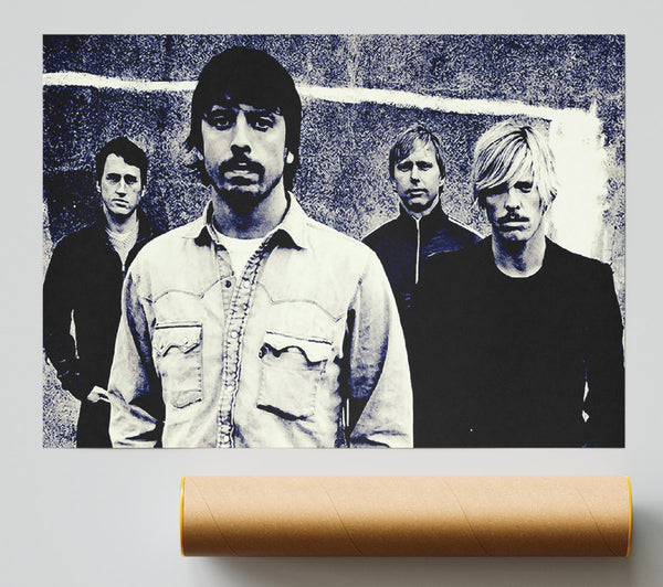 Foo Fighters Blue Poster