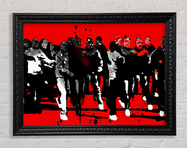 Football Factory Battle Framed Print