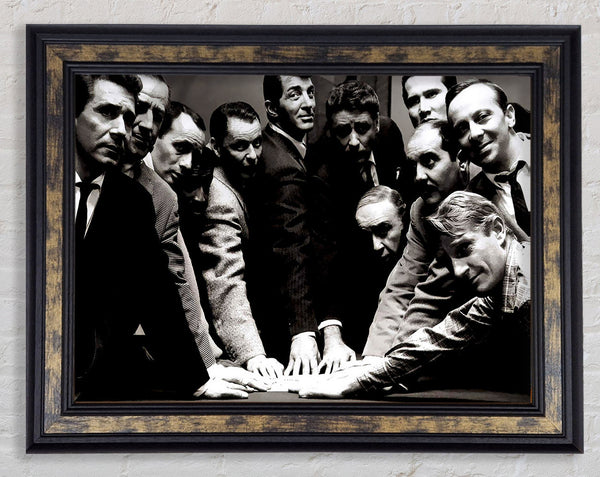 Frank Sinatra Ocean 11 Original Framed Print