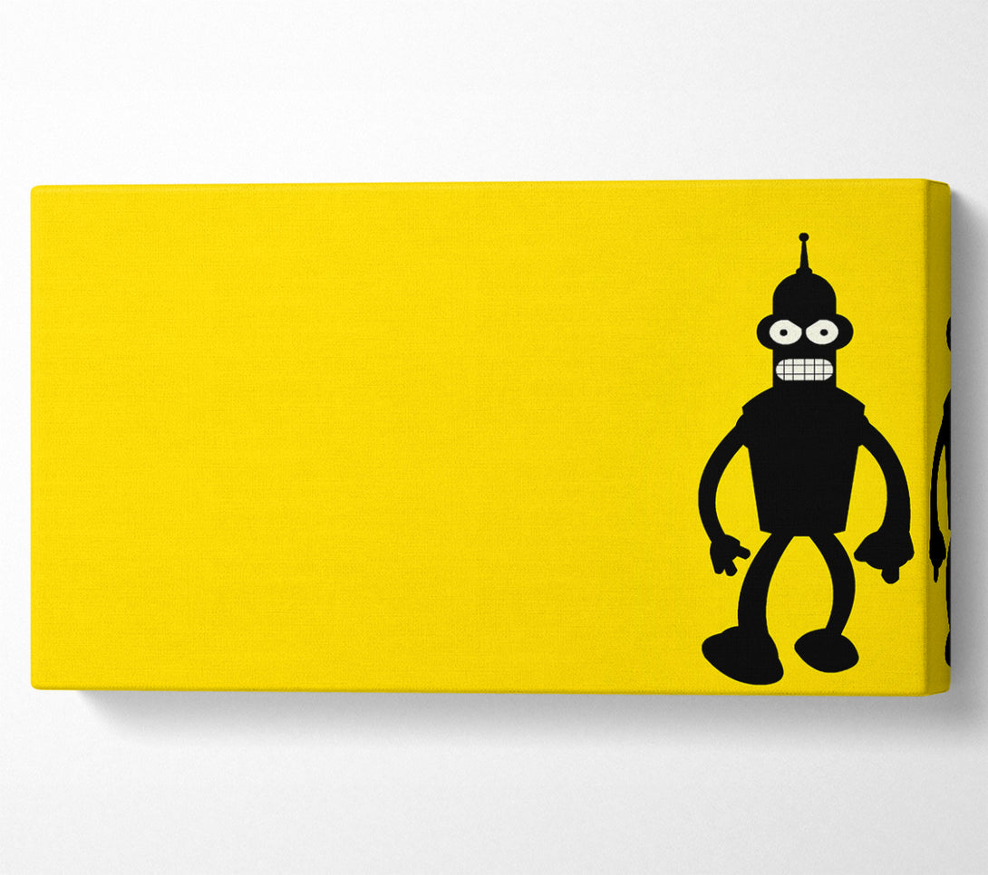  A Canvas Print of Futurama Bender Canvas Print