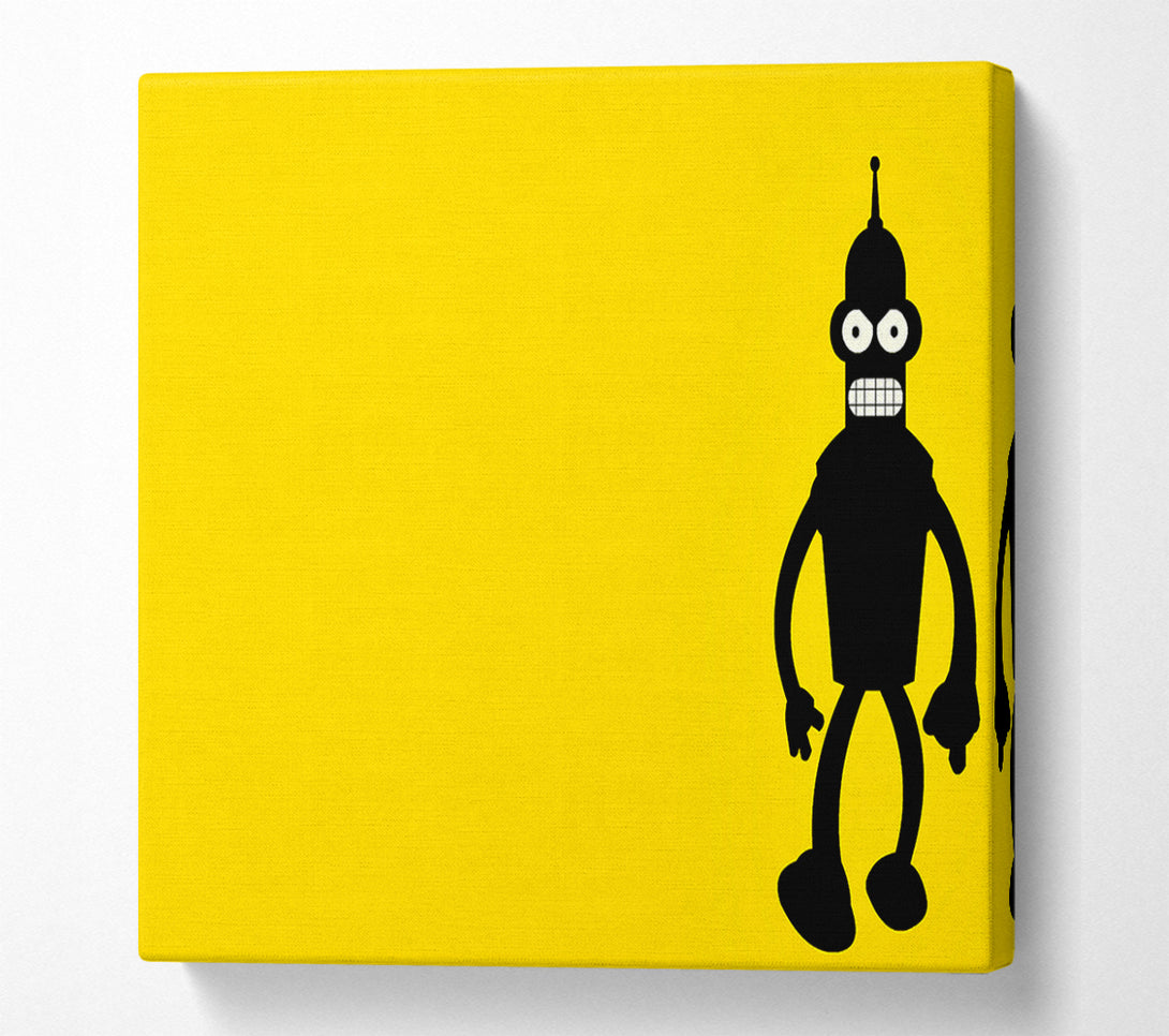  A Canvas Print of Futurama Bender Canvas Print